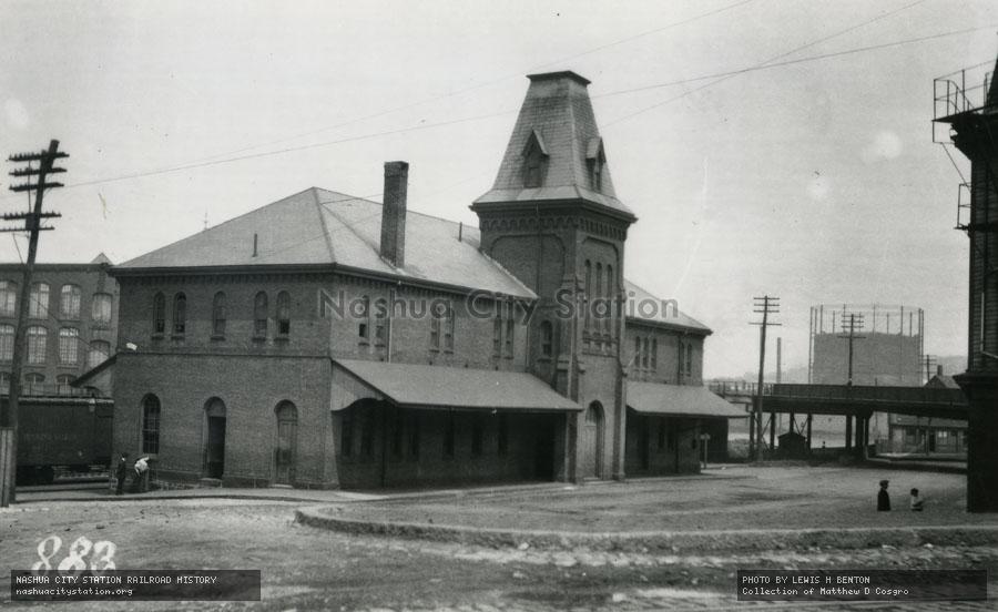 Postcard: Railroad Station, Ferry Street, Fall River, Massachusetts